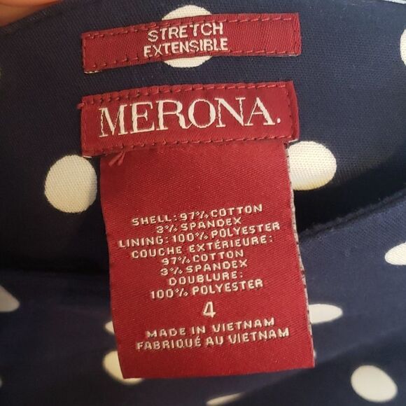 Navy Polkadot Skirt by Merona - Picture 3 of 3